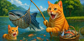 Mama Cat Trims Fur on the Farm | Cute Kittens Wear Adorable Tiger Hat at Home