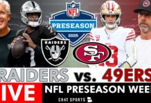 Raiders vs 49ers Live Stream (2025) | Scoreboard & Free Watch Party