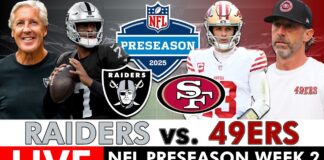 Raiders vs 49ers Live Stream (2025) | Scoreboard & Free Watch Party